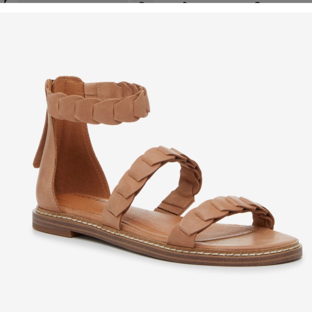 Women’s Lucky Brand Kandiss Sandal in Brown sz 7 NIB - Picture 3 of 10